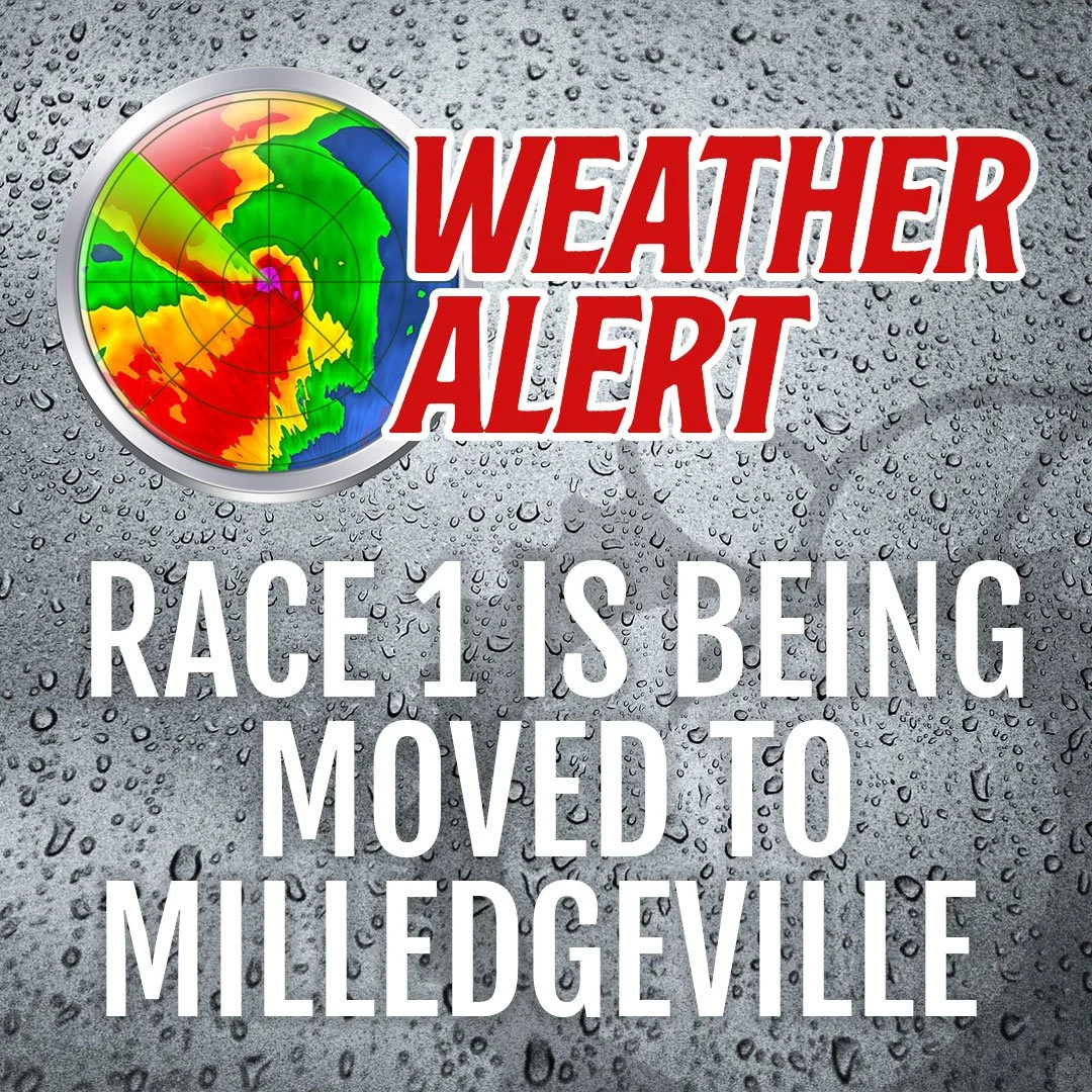 RAIN MOVING RACE 1 TO MILLEDGEVILLE